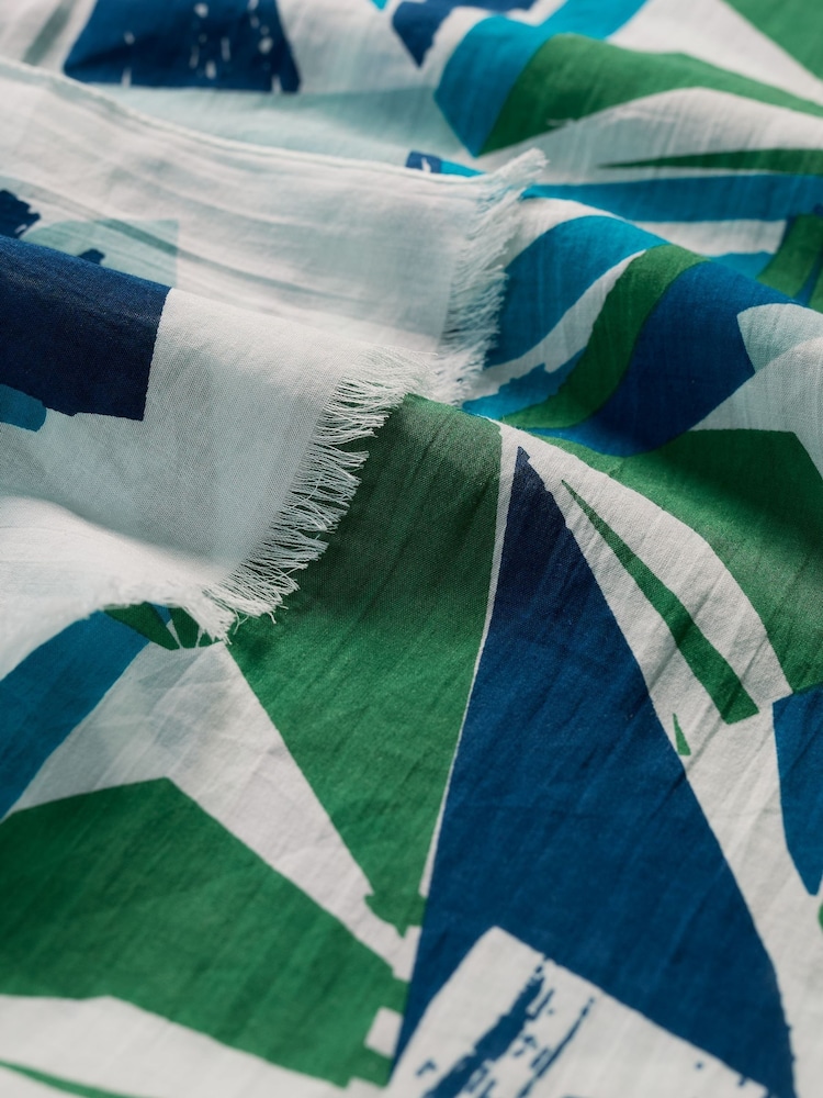 Seasalt Cornwall Blue Chrome Multi Summer Scarf - Image 5 of 5 Seasalt Cornwall Blue Chrome Multi Summer Scarf - Image 5 of 5