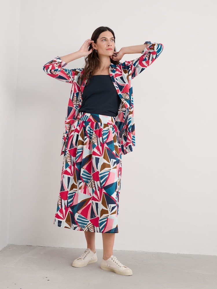 Seasalt Cornwall Black Wren Flutter Longline Shirt - Image 1 of 5 Seasalt Cornwall Black Wren Flutter Longline Shirt - Image 1 of 5