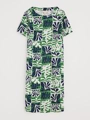 Seasalt Cornwall Green Pipers Short Sleeve 100%  Cotton Dress - Image 4 of 5