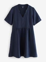 Seasalt Cornwall Blue Draw Kiln 100% Linen Dress - Image 1 of 1