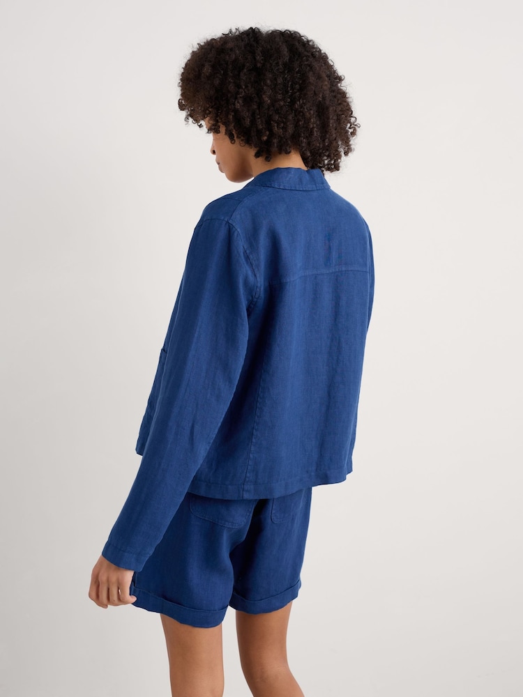 Seasalt Cornwall Blue Petite Arame Jacket - Image 2 of 5 Seasalt Cornwall Blue Petite Arame Jacket - Image 2 of 5