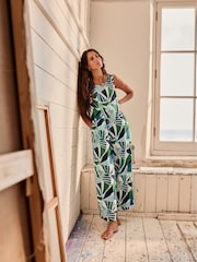 Seasalt Cornwall Multi Salt Air 100% Linen Jumpsuit - Image 1 of 9