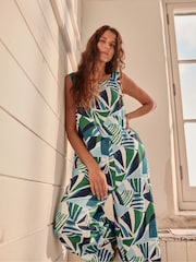 Seasalt Cornwall Multi Salt Air 100% Linen Jumpsuit - Image 3 of 9