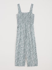 Seasalt Cornwall Green Waxwing Jersey Wide Leg Jumpsuit - Image 4 of 5