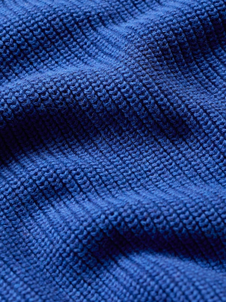 Seasalt Cornwall Blue Lookout Point V-Neck Knitted Vest - Image 5 of 5