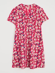 Seasalt Cornwall Red Wreathe Short Sleeve Jersey Tunic - Image 4 of 5