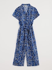 Azul - Seasalt Cornwall Petite Treen Cove 100% Linen Jumpsuit - Imagen 4 de 5