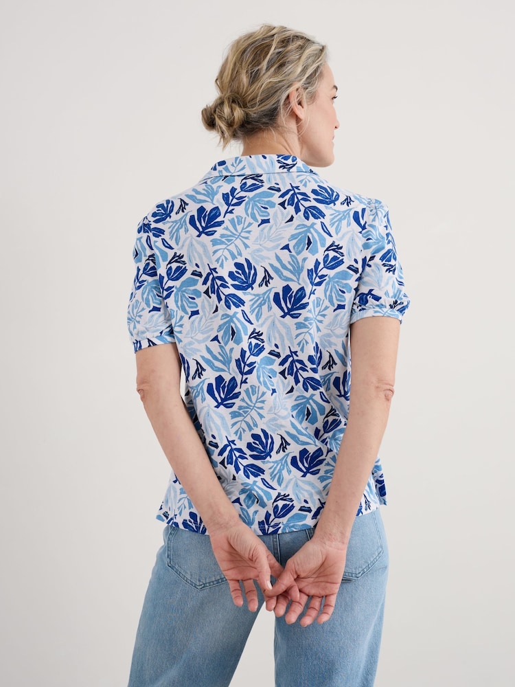 Azul - Camisa de manga corta Embrace de Seasalt Cornwall - Imagen 2 de 5