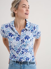 Azul - Camisa de manga corta Embrace de Seasalt Cornwall - Imagen 3 de 5