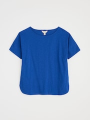 Seasalt Cornwall Blue Ground Bryher View 100% Cotton Boat Neck T-Shirt - Image 4 of 5