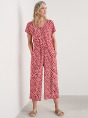 Rot - Seasalt Cornwall Rose Trellis Overall mit weitem Bein (Umstandsmode) - Bild 1 von 5