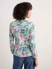 Seasalt Cornwall Green/Blue Larissa 100% Cotton Shirt - Image 2 of 6