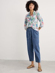 Seasalt Cornwall Green/Blue Larissa 100% Cotton Shirt - Image 3 of 6