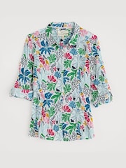 Seasalt Cornwall Green/Blue Larissa 100% Cotton Shirt - Image 4 of 6