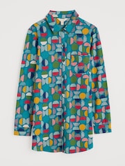Verde - Seasalt Cornwall Dove Plant Jersey Button Through Shirt - Imagen 4 de 5