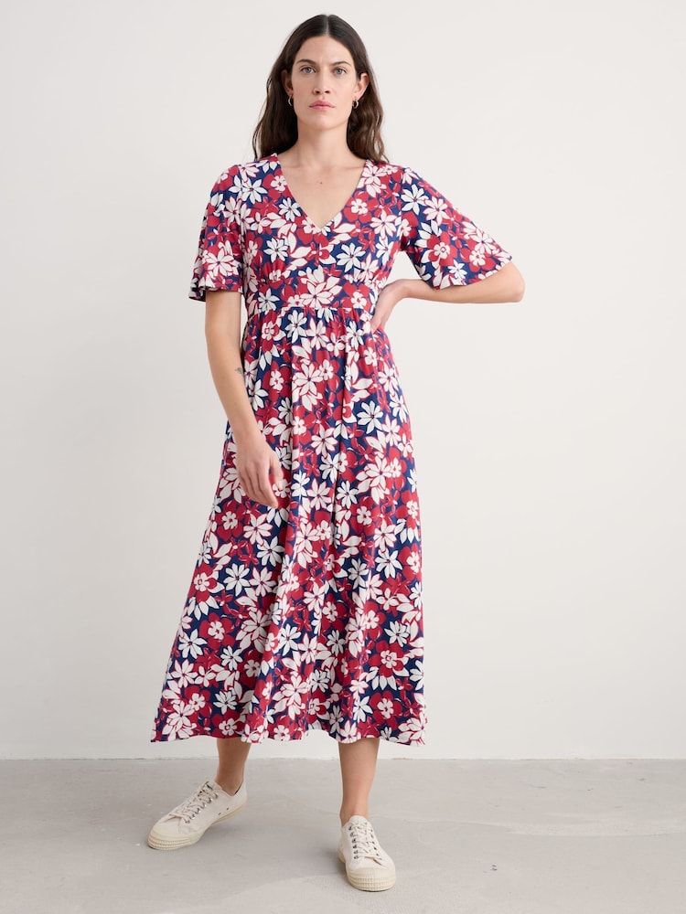Seasalt Cornwall Multi Chateaux Half Sleeve Maxi Dress - Image 1 of 5