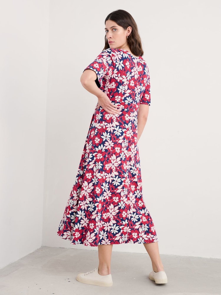 Seasalt Cornwall Multi Chateaux Half Sleeve Maxi Dress - Image 2 of 5