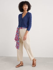 Seasalt Cornwall Blue Sweet Day 100% Cotton Cardigan - Image 3 of 5