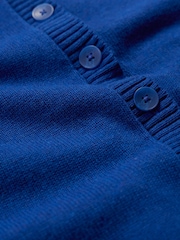 Seasalt Cornwall Blue Gillan Creek 100% Cotton Short-Sleeve Cardigan - Image 5 of 5
