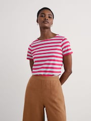 Seasalt Cornwall Red Sailor 100% Cotton T-Shirt - Image 1 of 5