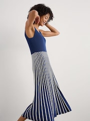 Seasalt Cornwall Blue Sunlight Knitted Summer Dress - Image 3 of 5