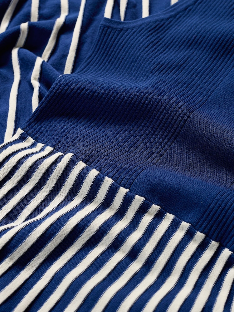 Seasalt Cornwall Blue Sunlight Knitted Summer Dress - Image 5 of 5