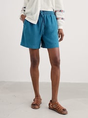 Seasalt Cornwall Tide Flow 100% Linen Shorts - صورة 2 من 5