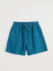 Seasalt Cornwall Tide Flow 100% Linen Shorts - صورة 4 من 5