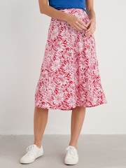 Seasalt Cornwall Red Rose A-Line Skirt - Image 1 of 5
