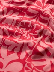 Seasalt Cornwall Dark Pink Light Pink Appletree Keyhole Detail T-Shirt - Image 5 of 5