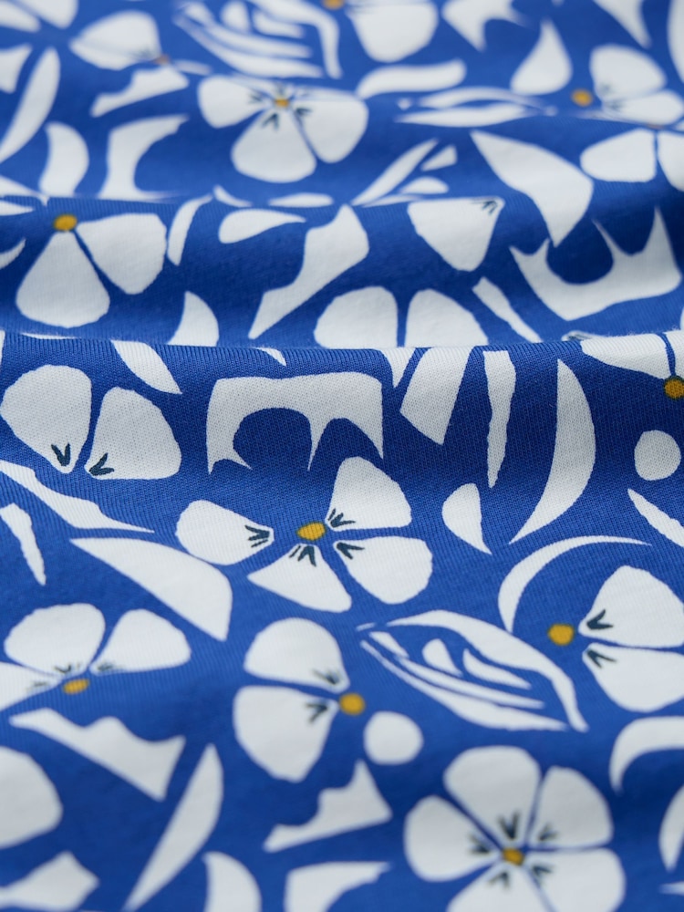Azul - Camiseta de algodón 100 % con estampado Poisson de Seasalt Cornwall - Imagen 5 de 5