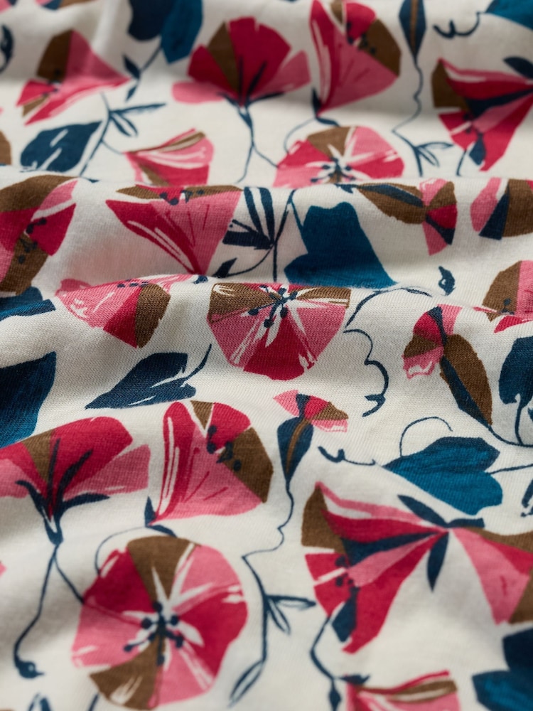 Seasalt Cornwall Light Pink Light Pink Appletree Keyhole Detail T-Shirt - Image 5 of 5