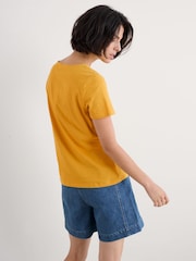 Seasalt Cornwall Yellow Camerance T-Shirt - Image 4 of 8