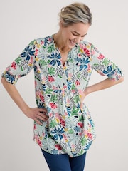 Seasalt Cornwall Black Op Art 100% Cotton Tunic Top - Image 3 of 5