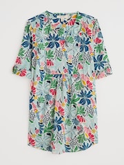 Seasalt Cornwall Black Op Art 100% Cotton Tunic Top - Image 4 of 5