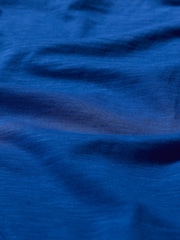 Azul - Seasalt Cornwall Burdock 100% Cotton V-Neck T-Shirt - Imagen 5 de 5