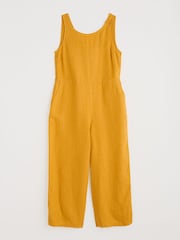 Seasalt Cornwall Yellow Salt Air 100% Linen Jumpsuit - Image 4 of 5