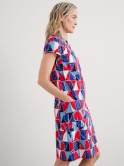 Seasalt Cornwall Multi Petite River Cove Shift 100% Cotton Dress - Image 3 of 5