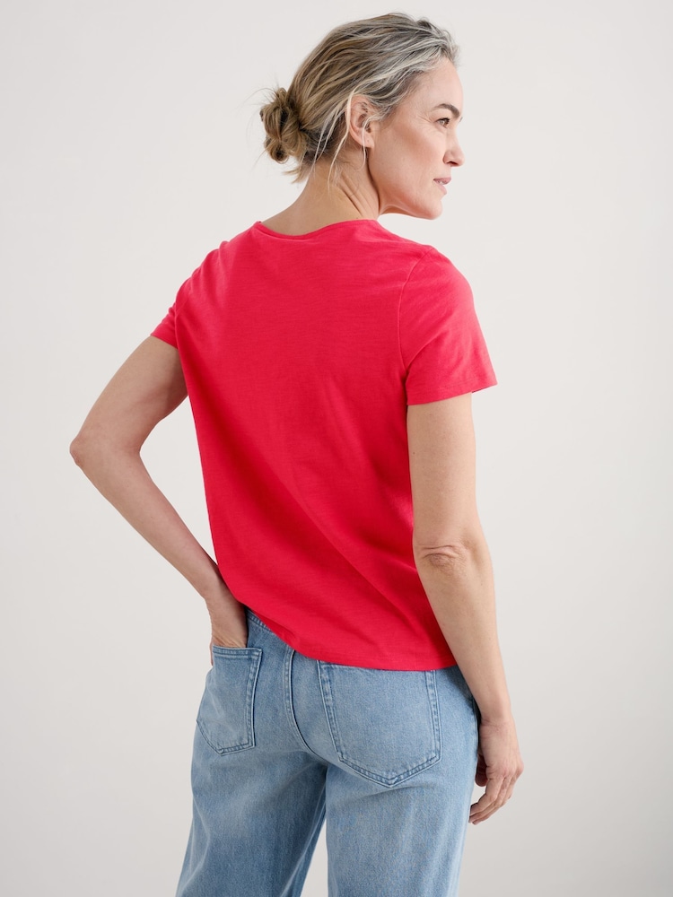 Seasalt Cornwall Red Camerance T-Shirt - Image 2 of 5