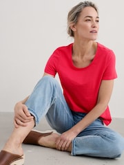 Seasalt Cornwall Red Camerance T-Shirt - Image 3 of 5