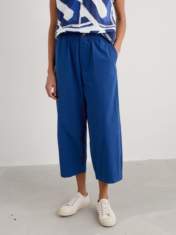 Seasalt Cornwall Blue Sequence 100% Cotton Trousers - Image 2 of 7 Seasalt Cornwall Blue Sequence 100% Cotton Trousers - Image 2 of 7