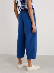Seasalt Cornwall Blue Sequence 100% Cotton Trousers - Image 3 of 7