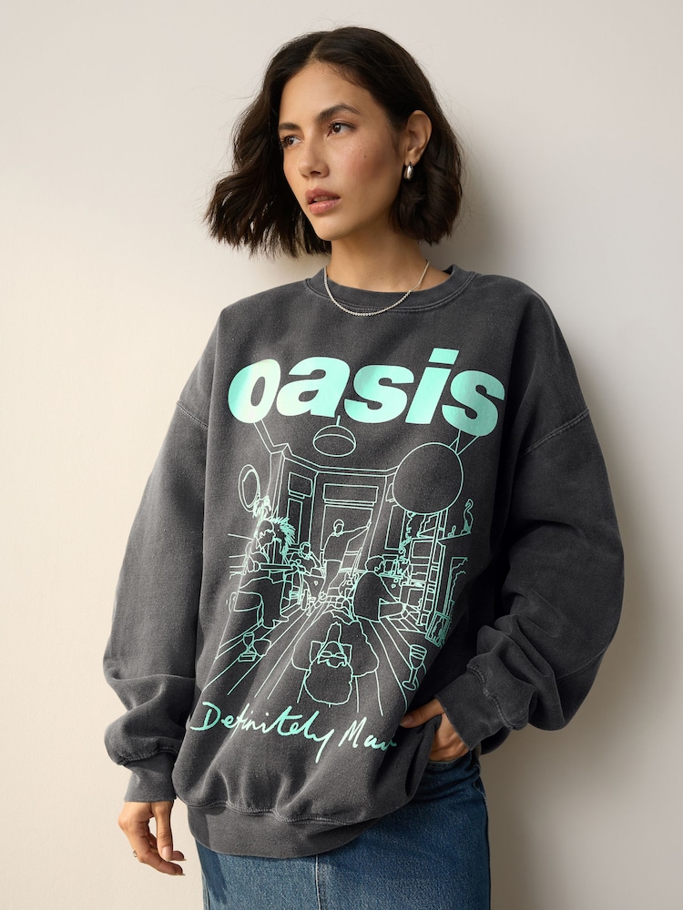 Grey Official License OASIS Sweatshirt - Image 1 of 6