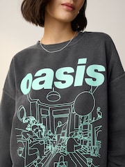 Grey Official License OASIS Sweatshirt - Image 3 of 6