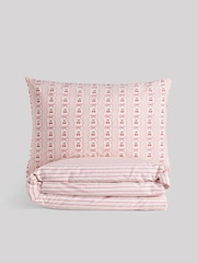 Pink Cherry Bow Duvet Cover and Pillowcase Set - Image 8 of 9