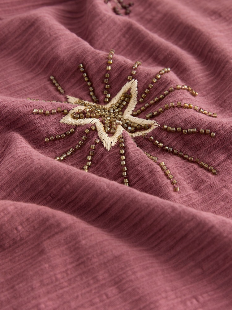 Rust Brown Sequin Star T-Shirt (3-16yrs) - Image 7 of 7