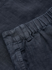 Seasalt Cornwall Blue Clover Bloom 100% Linen Shorts - Image 5 of 5