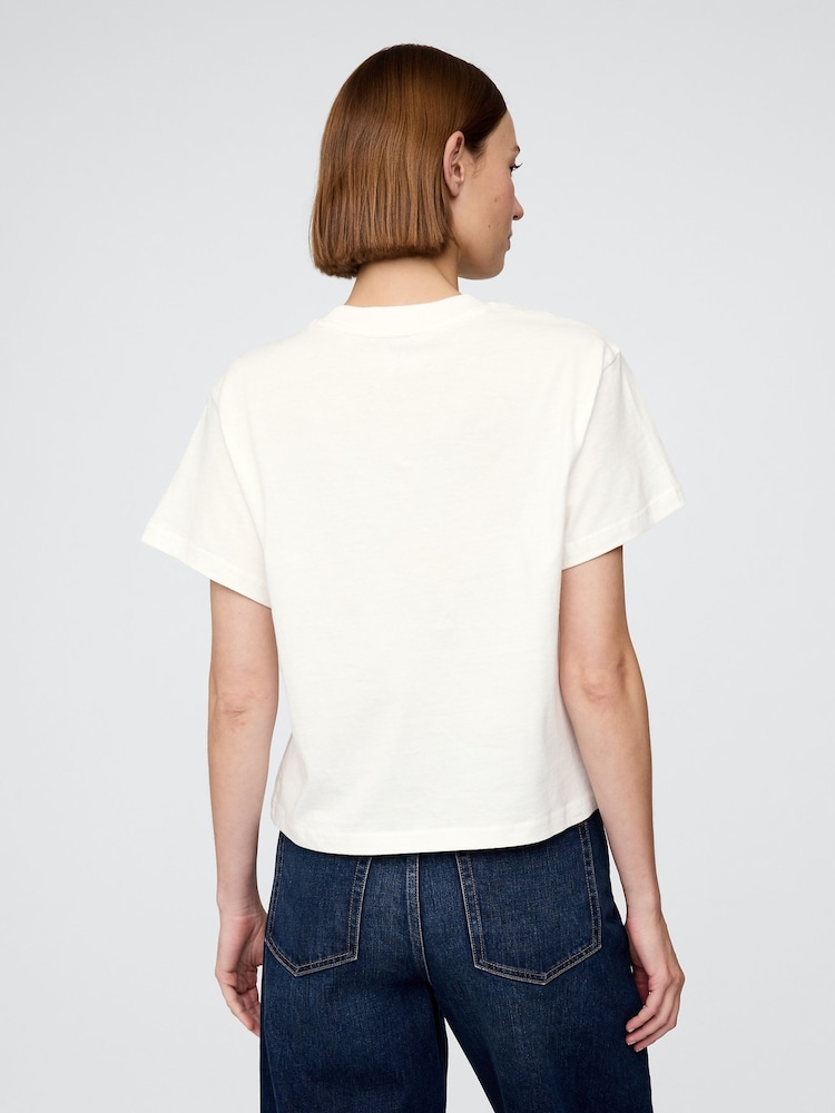 Gap White Bruce Springsteen Relaxed Graphic Band Tee - Image 2 of 4