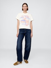 Gap White Bruce Springsteen Relaxed Graphic Band Tee - Image 3 of 4