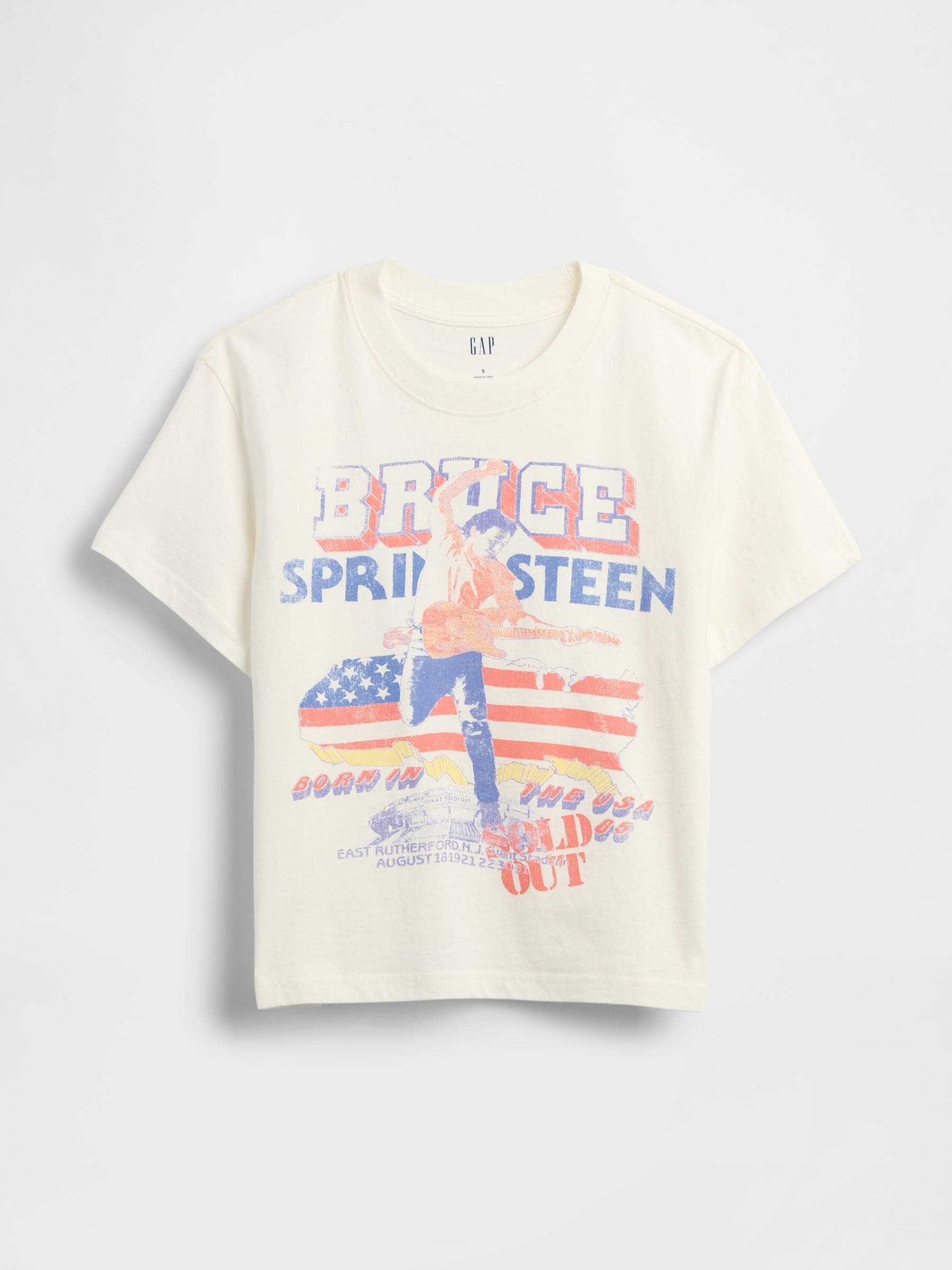 【XLサイズ】Bruce Springsteen White Tee Born In The U.S.A. Tee - White - Bruce Springsteen